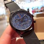 Copy Breitling Transocean Blue Dial Watches Black Rubber Band